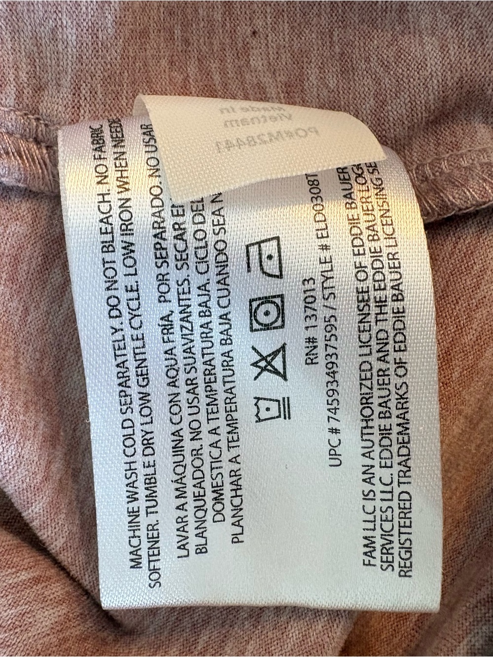 Eddie Bauer | M | Mauve Racerback Tank Active Dress Pockets Built in Bra - Picture 9 of 9